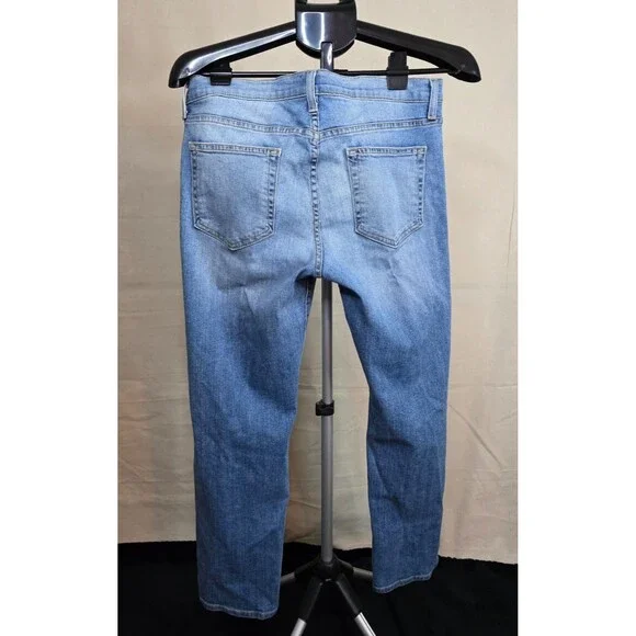 Just Black | Distressed Skinny Jeans | Light Medium Wash Size 29 Mid Rise Ankle - Picture 8 of 15